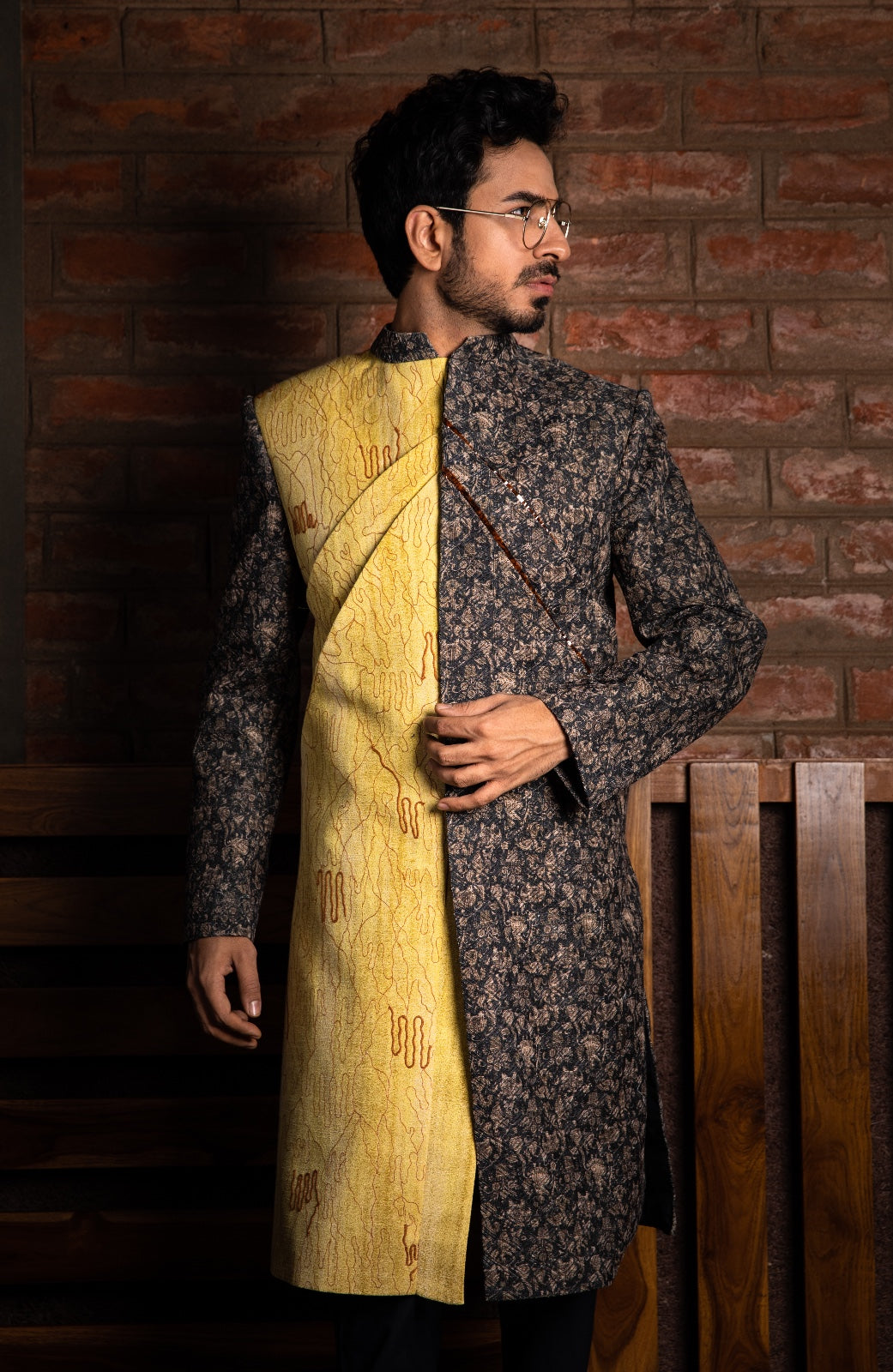 Half and Half Sherwani