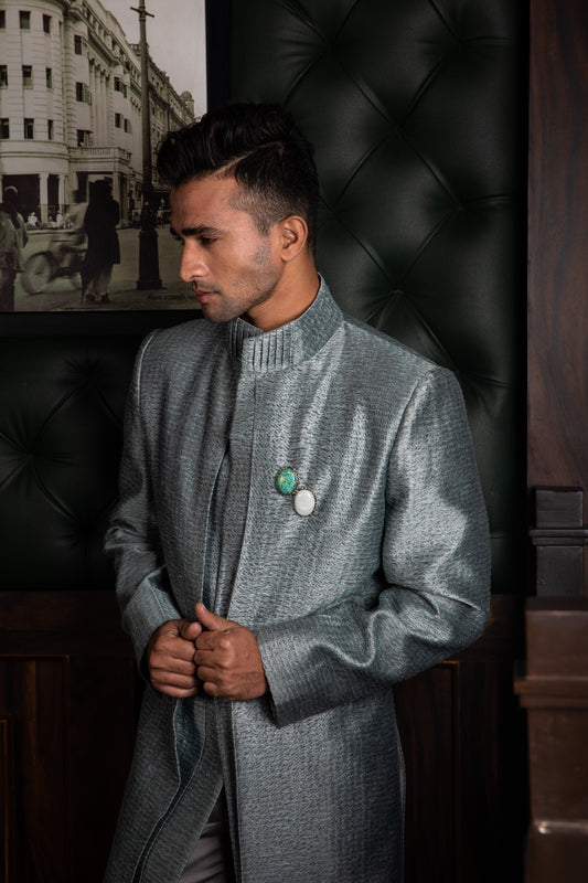 Grey Sherwani