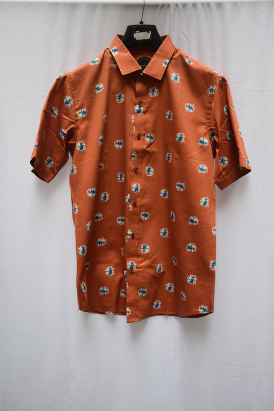 Brown print Shirt