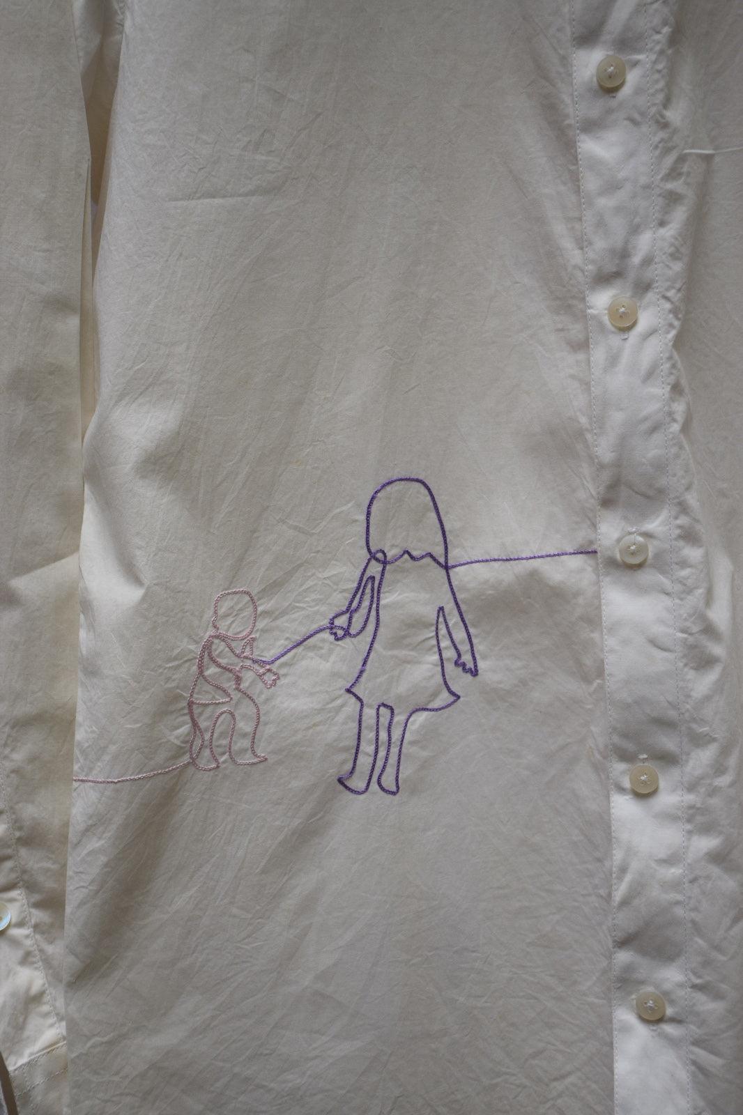 Embroidery Shirt in White