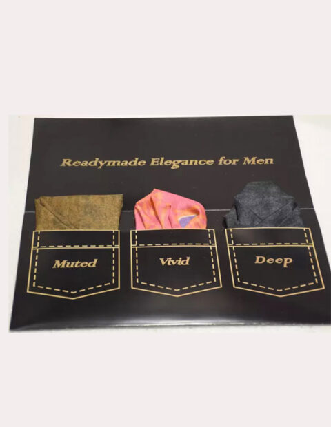Agape Printed Silk Blend Pocket Square