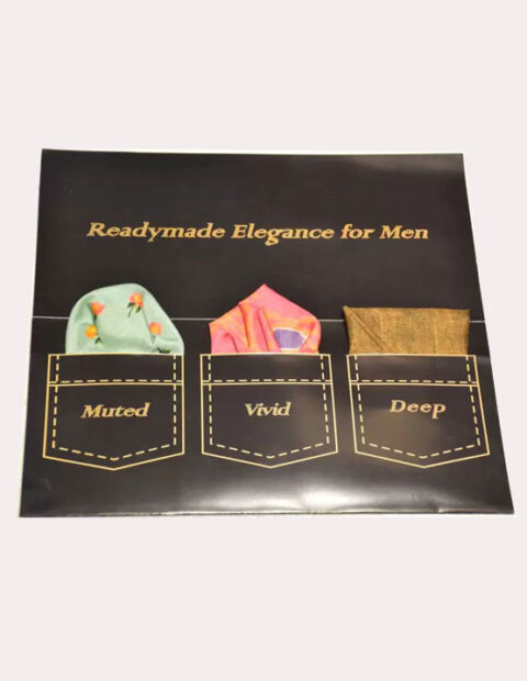 Agape Printed Silk Blend Pocket Square