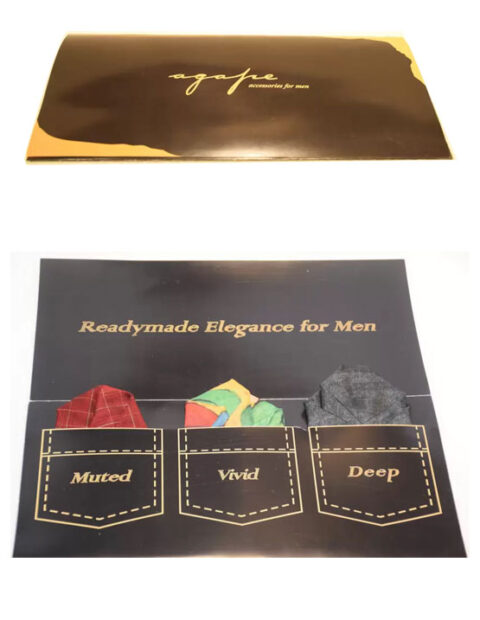 Agape Printed, Woven, Graphic Print Silk Blend Pocket Square