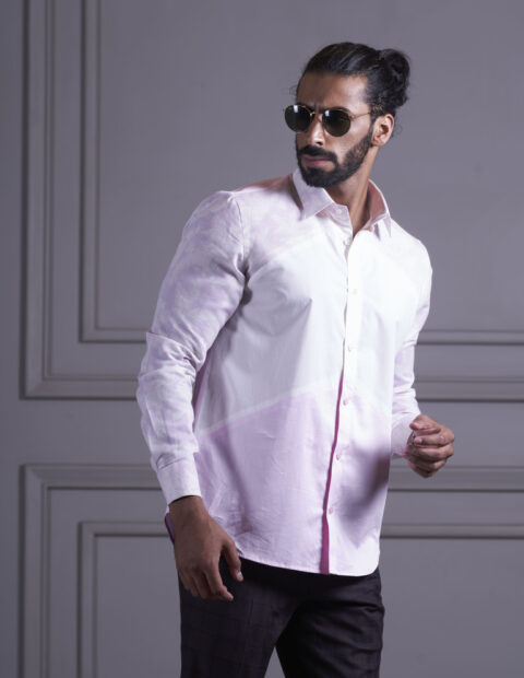 Pink Panel shirt